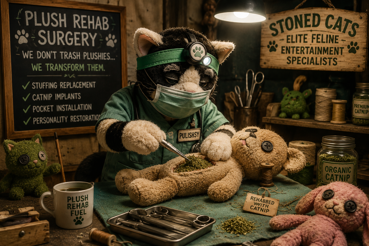 Plushie rehab surgery workshop